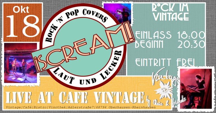 Gigflyer: iSCREAM! LIVE@Cafè Vintage