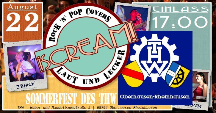 iSCREAM! LIVE@Sommerfest des THW Oberhausen-Rheinhausen