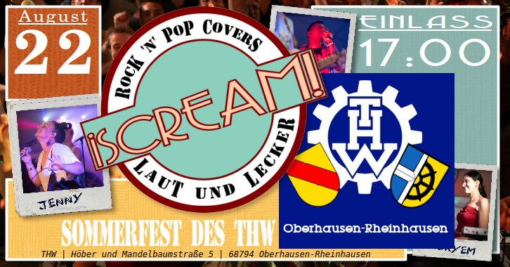iSCREAM! LIVE@Sommerfest des THW Oberhausen-Rheinhausen